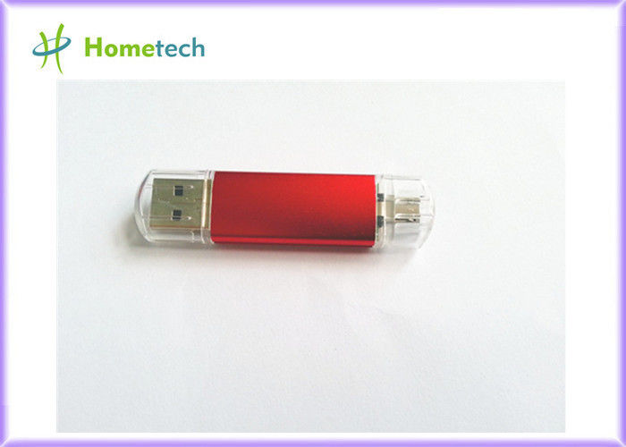 Impulsión roja de la pluma del Usb 2,0 de memoria USB OTG 4GB de Smartphone del rectángulo
