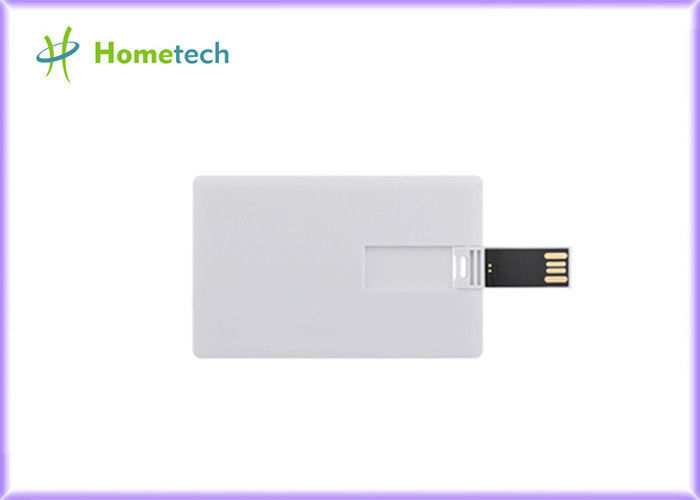 Velocidad blanca de encargo del dispositivo de almacenamiento 8GB 16GB 32GB de la tarjeta de crédito de la tarjeta del color USB