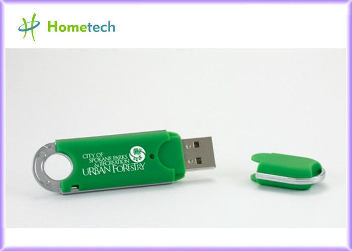 Memoria USB plástica promocional VERDE, memorias USB a granel de 2gb USB