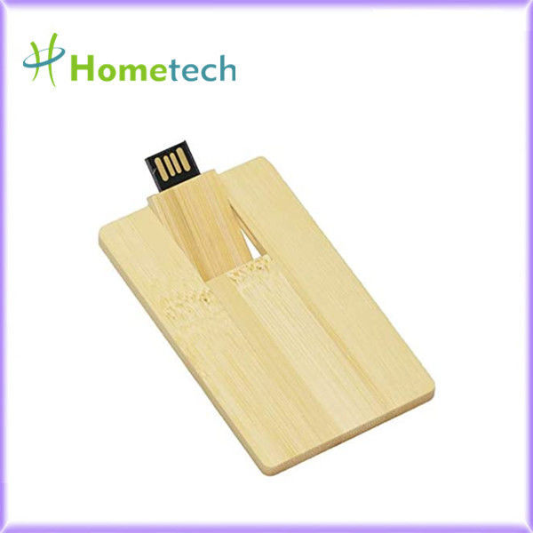 Memoria USB de madera de bambú de la tarjeta de 8-16MB/S 32GB